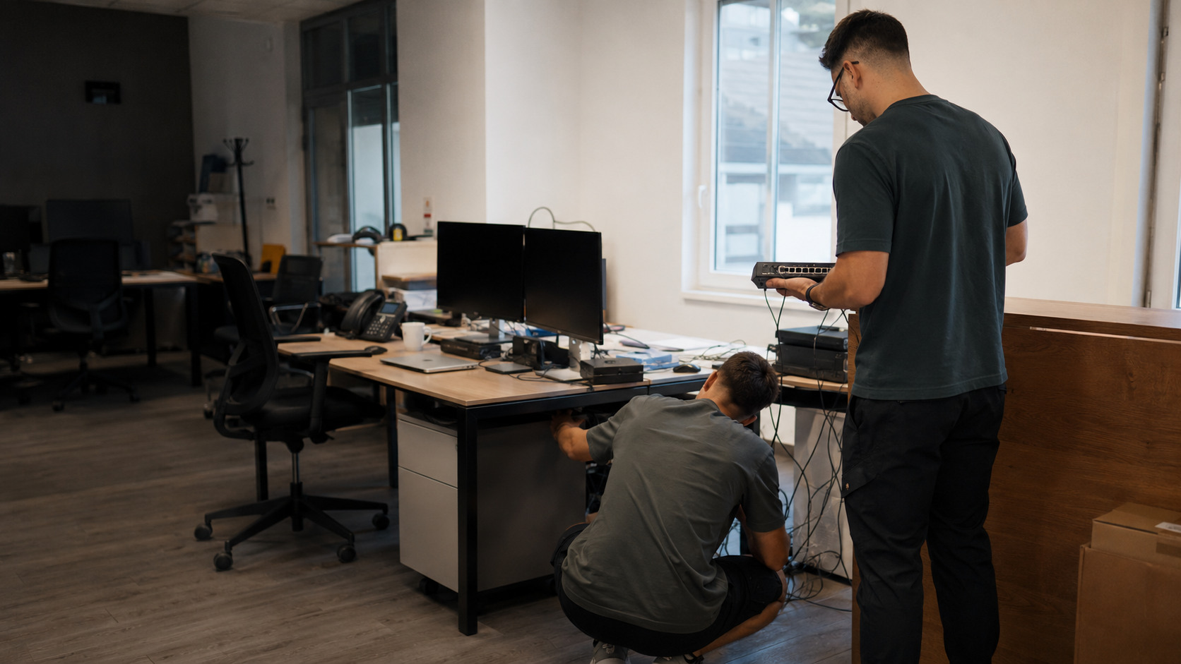 Intervention informatique dans les bureaux d'une entreprise à Lyon